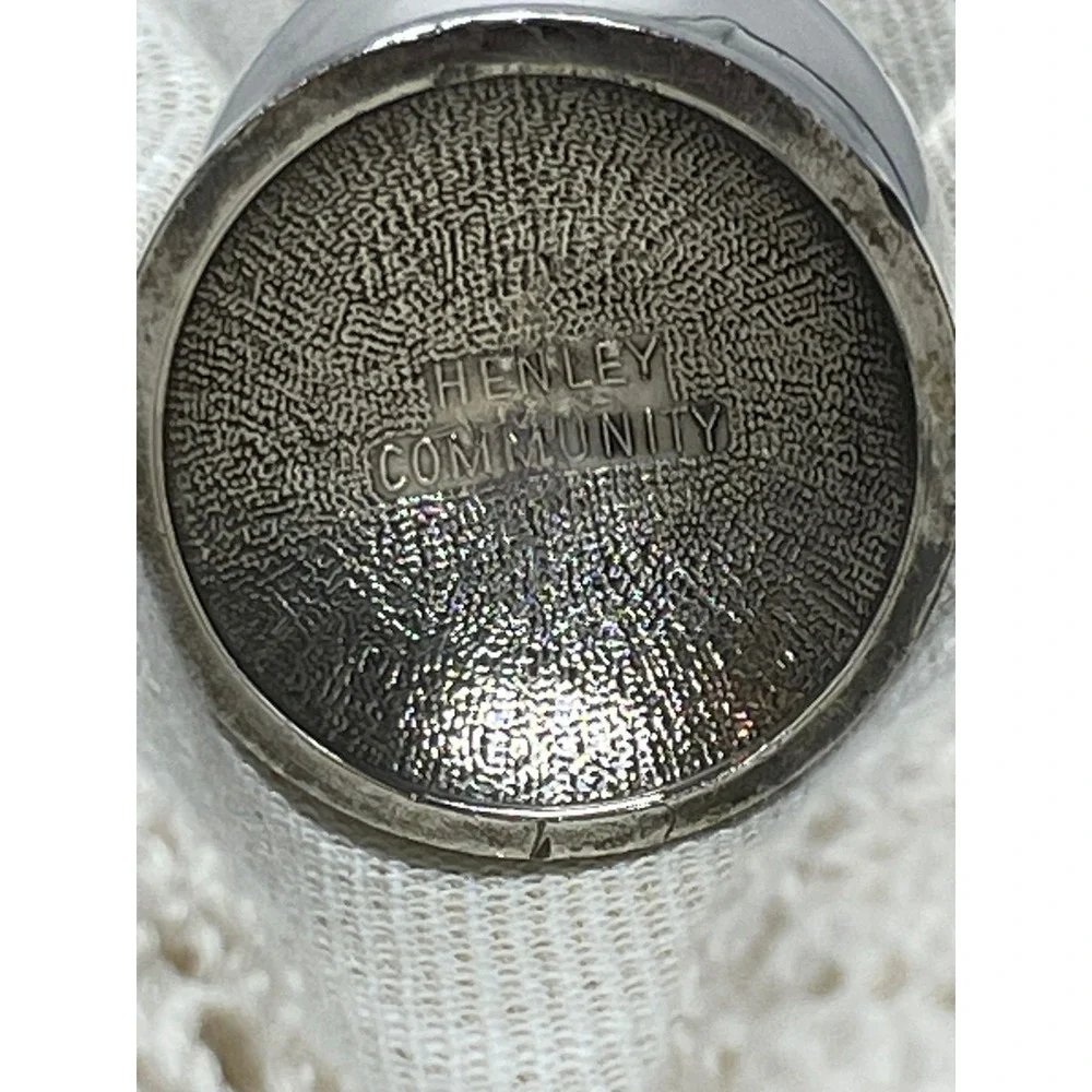 Oneida Henley Community‎ Salt Pepper Shaker Silver Plate Vintage Ornate 4.75